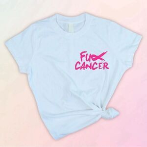 “Fu[k Cancer” Pocket Graphic, Slim Fit Tee